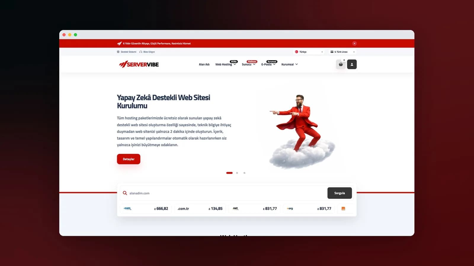 ServerVibe Website Design and Front-End Build